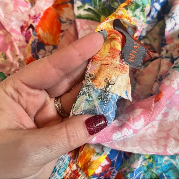 Anthropologie Bhanuni by Joyti embroidered ruffle sleeve beaded top - Picture 15 of 15